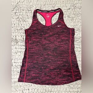 Nike Women's Running Pink and Black DriFit Athletic Tank Top